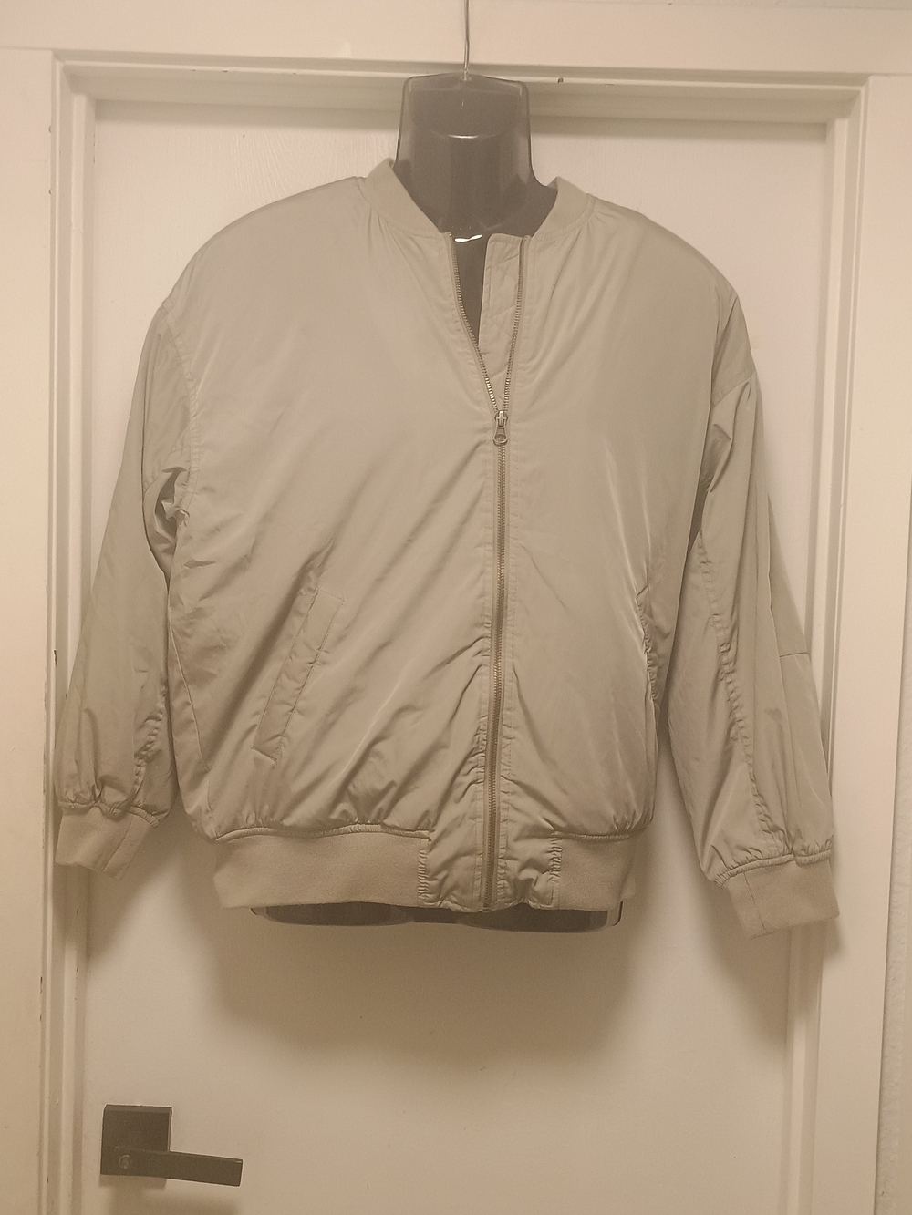 Beige Aeropostale Bomber Jacket Small